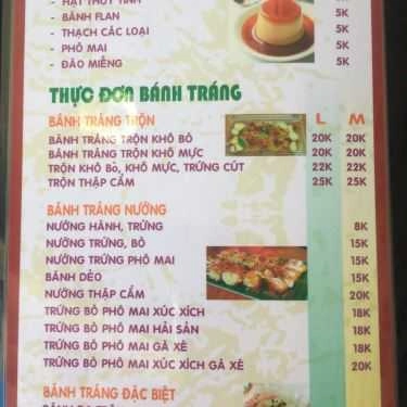 Thực đơn- Ăn vặt Hoàng Yến - Trà Sữa & Bánh Tráng Trộn