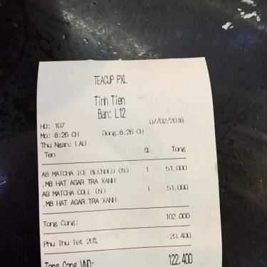 Tổng hợp- Cafe Trà Sữa Tea Cup - Phan Xích Long