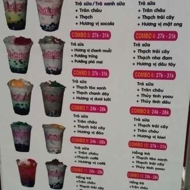 Thực đơn- Tiệm Bánh Trà Sữa Trân Châu Bubbly - AEON Mall