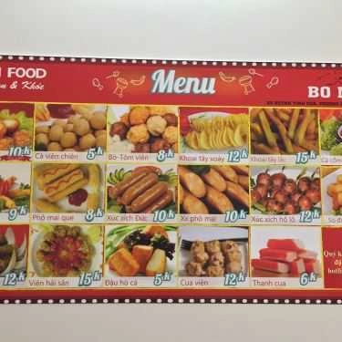 Thực đơn- Ăn vặt Trà Sữa & Xiên Que Bo Mập