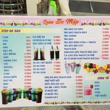 Thực đơn- Ăn vặt Trà Sữa & Xiên Que Bo Mập