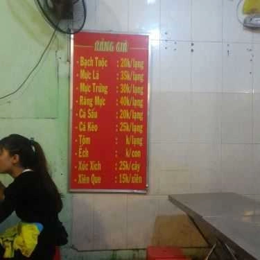 Thực đơn- Ăn vặt Út Lang - Quán Ốc
