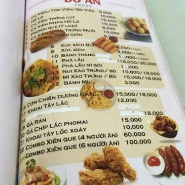 Thực đơn- Cafe Xí Ngầu - Trà Sữa & Kem Cuộn