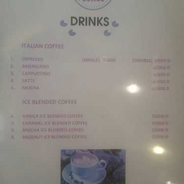 Thực đơn- Chef's Coffee