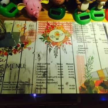 Thực đơn- Chelsea Cafe