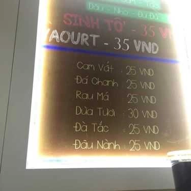 Thực đơn- Chelsea Coffee