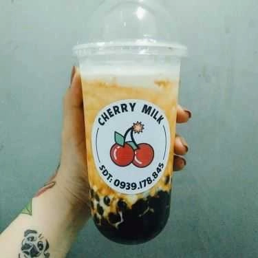 Món ăn- Cafe Cherry Milk - Sữa Tươi Trân Châu Đường Đen