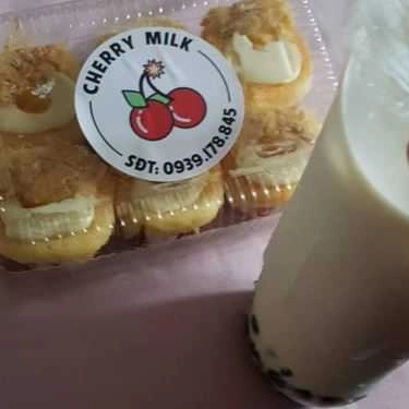 Món ăn- Cafe Cherry Milk - Sữa Tươi Trân Châu Đường Đen