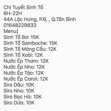 Tổng hợp- Ăn vặt Chị Tuyết - Sinh Tố & Giải Khát