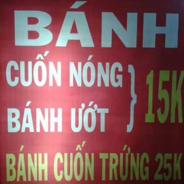 Thực đơn- Ăn vặt Chị Xuyến - Bánh Cuốn & Bánh Ướt