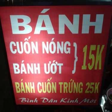 Thực đơn- Ăn vặt Chị Xuyến - Bánh Cuốn & Bánh Ướt