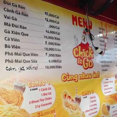 Thực đơn- Ăn vặt Gà Rán Chick & Go - Hạnh Thông Tây