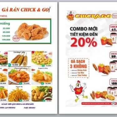 Thực đơn- Chick & Go - Ăn Vặt & Trà Sữa