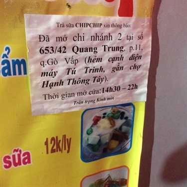 Tổng hợp- Cafe Chip Chip - Trà Sữa Thạch Phô Mai - Lê Đức Thọ