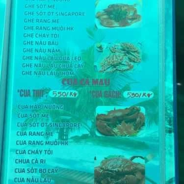 Thực đơn- Chợ Hải Sản - Quán Nhậu Bình Dân