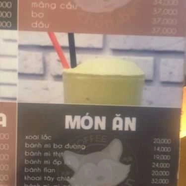 Thực đơn- Cà Phê Chồn - Bạch Đằng