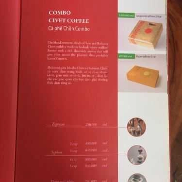 Thực đơn- Chồn Coffee - Legend Revived Authentic