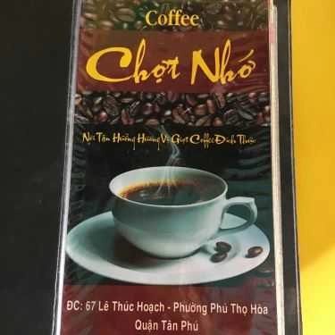 Thực đơn- Chợt Nhớ Cafe - Lê Thúc Hoạch