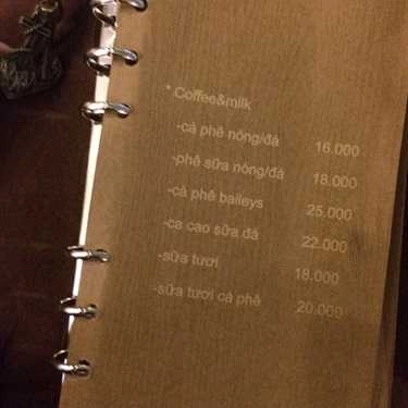 Thực đơn- Chum Coffee - Hoa Hồng