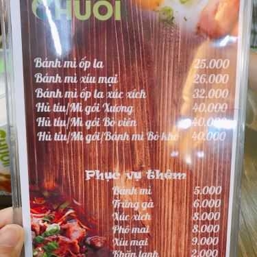 Thực đơn- Chuối Coffee - Sữa Tươi Trân Châu