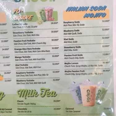 Thực đơn- Chuối Coffee - Sữa Tươi Trân Châu