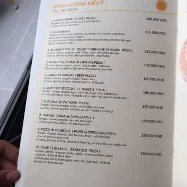 Thực đơn- Ciao Cafe - Nguyễn Văn Hưởng