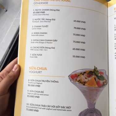 Thực đơn- Ciao Cafe - Nguyễn Văn Hưởng