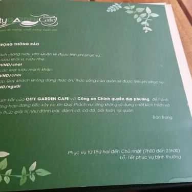 Tổng hợp- City Garden Cafe