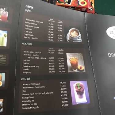 Thực đơn- Claude - Game & Cafe