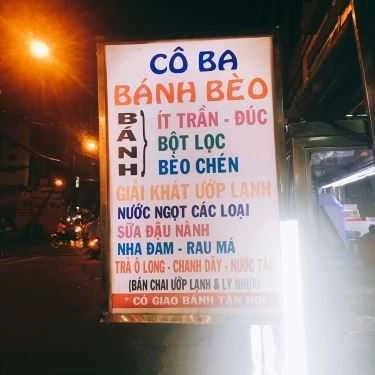 Thực đơn- Ăn vặt Cô Ba - Bánh Bèo