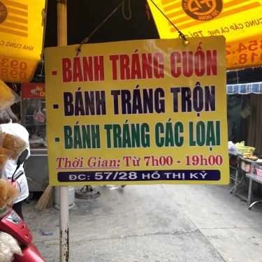 Thực đơn- Ăn vặt Cô Ba - Bánh Tráng Trộn & Bánh Tráng Cuốn