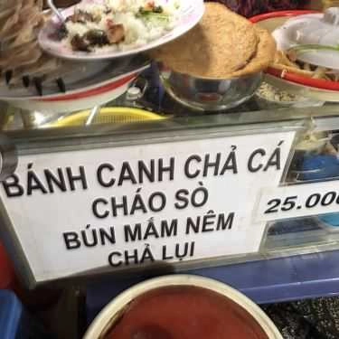 Thực đơn- Ăn vặt Cô Ba - Bún Chả Cá, Chả Lụi & Cháo Sò