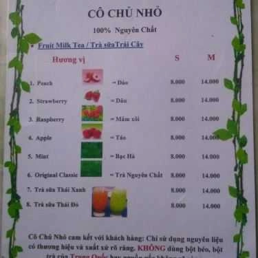 Thực đơn- Ăn vặt Cô Chủ Nhỏ - Trà Sữa Túi Lọc