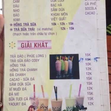 Thực đơn- Cafe Cô Thắm - Kem Cuộn Thái Lan