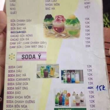 Thực đơn- Cafe Cô Thắm - Kem Cuộn Thái Lan