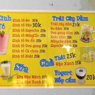 Thực đơn- Ăn vặt Cô Tuyết Gia Lai - Quán Chè