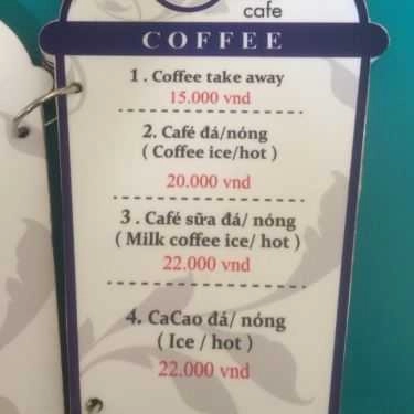 Thực đơn- Coban Coffee - Nguyễn Trọng Tuyển