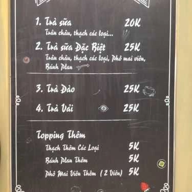 Thực đơn- Ăn vặt Co Co Tea