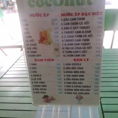 Thực đơn- Coconut Coffee