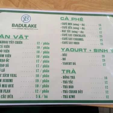 Thực đơn- Badulake - Coffee & Trà Sữa