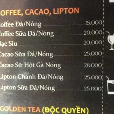 Thực đơn- Gula Coffee & Beer