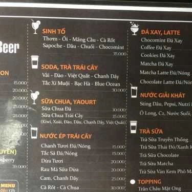 Thực đơn- Gula Coffee & Beer