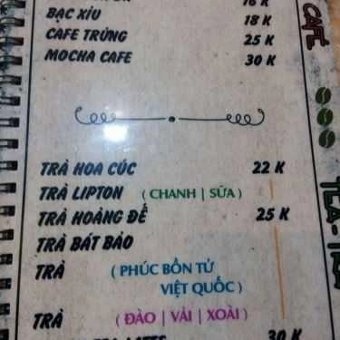 Thực đơn- Bảo Bảo - Coffee & Food