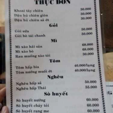 Thực đơn- Bảo Bảo - Coffee & Food