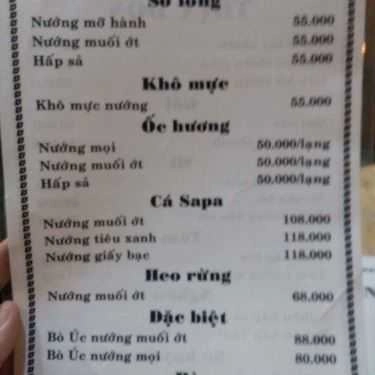 Thực đơn- Bảo Bảo - Coffee & Food