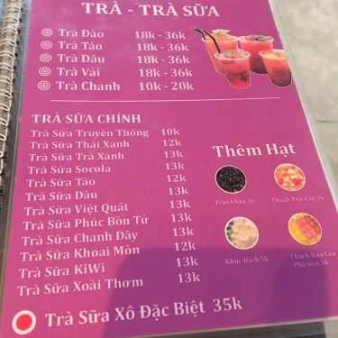 Thực đơn- Coffee Bean Sài Gòn - Đường Số 10