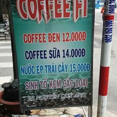 Thực đơn- Coffee Fi