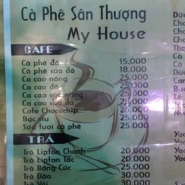 Thực đơn- My House - Coffee & Food