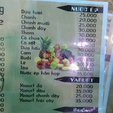 Thực đơn- My House - Coffee & Food