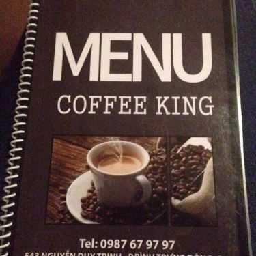 Thực đơn- Coffee King - Nguyễn Duy Trinh